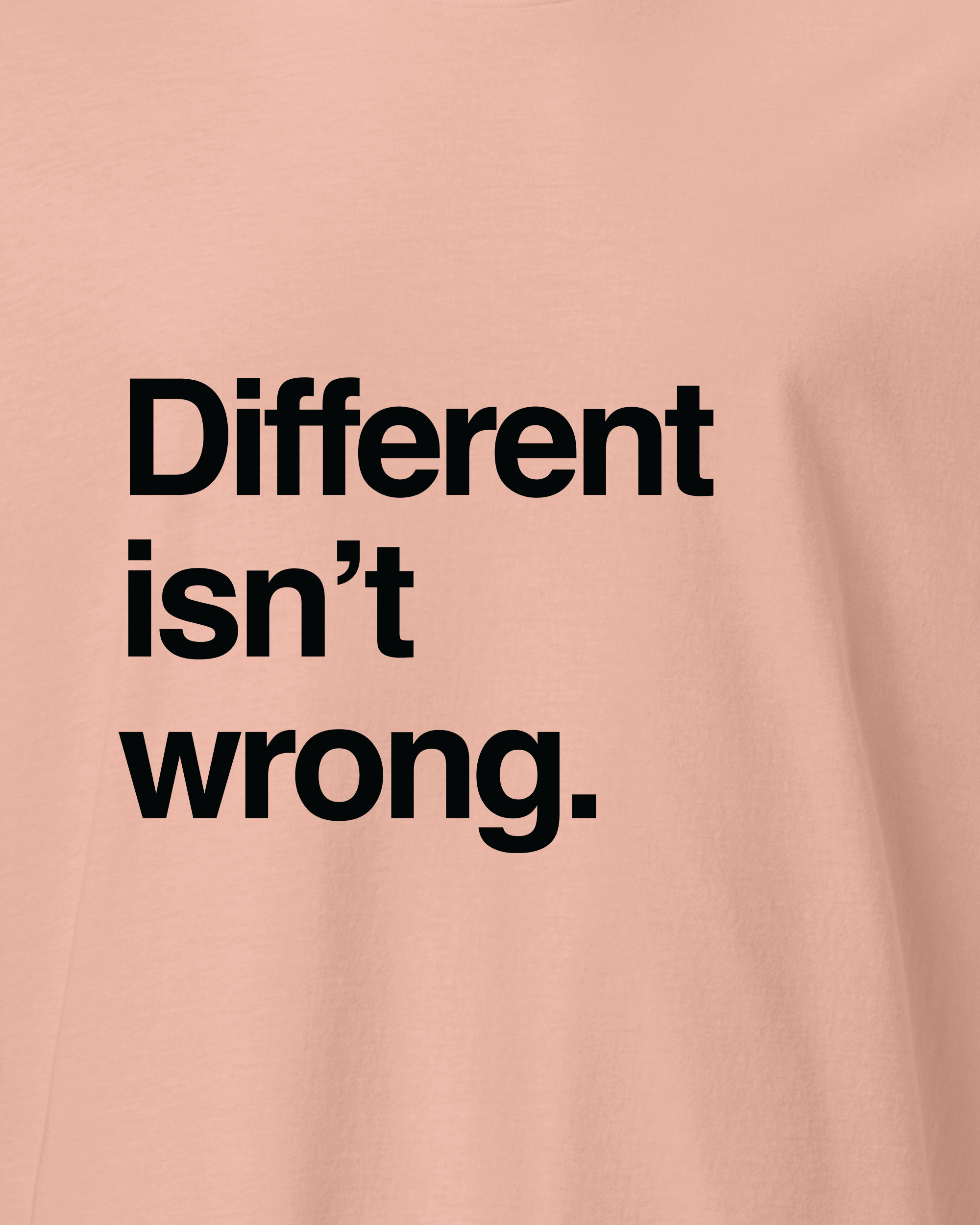 Different isn't wrong