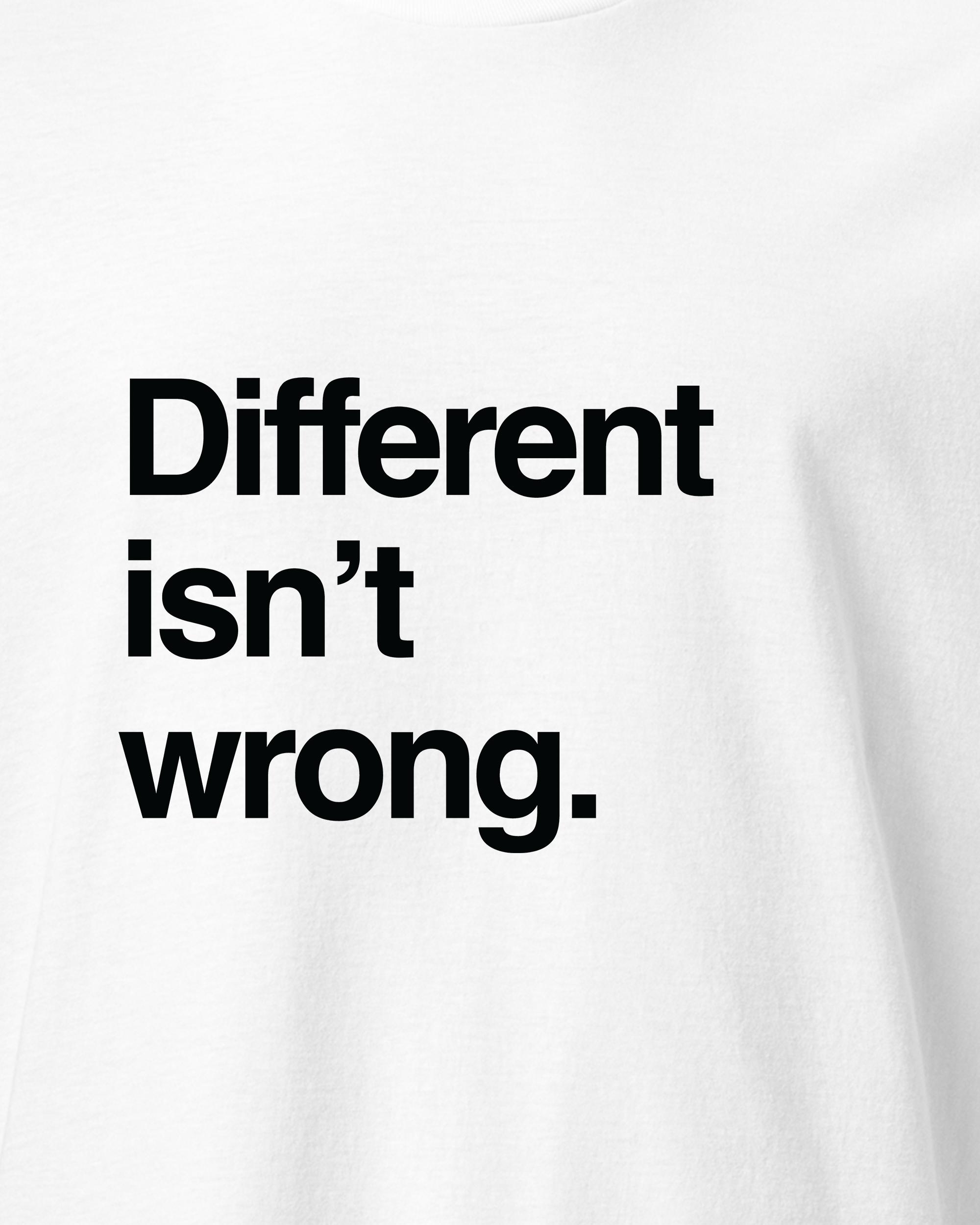 Different isn't wrong